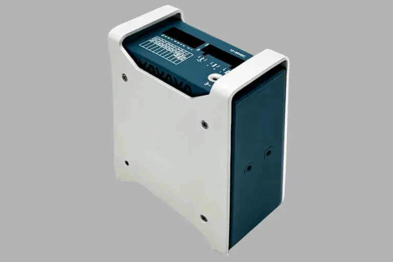 Sheet metal fabrication case controller enclosures- side view