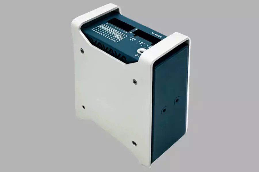Sheet metal fabrication case controller enclosures- side view