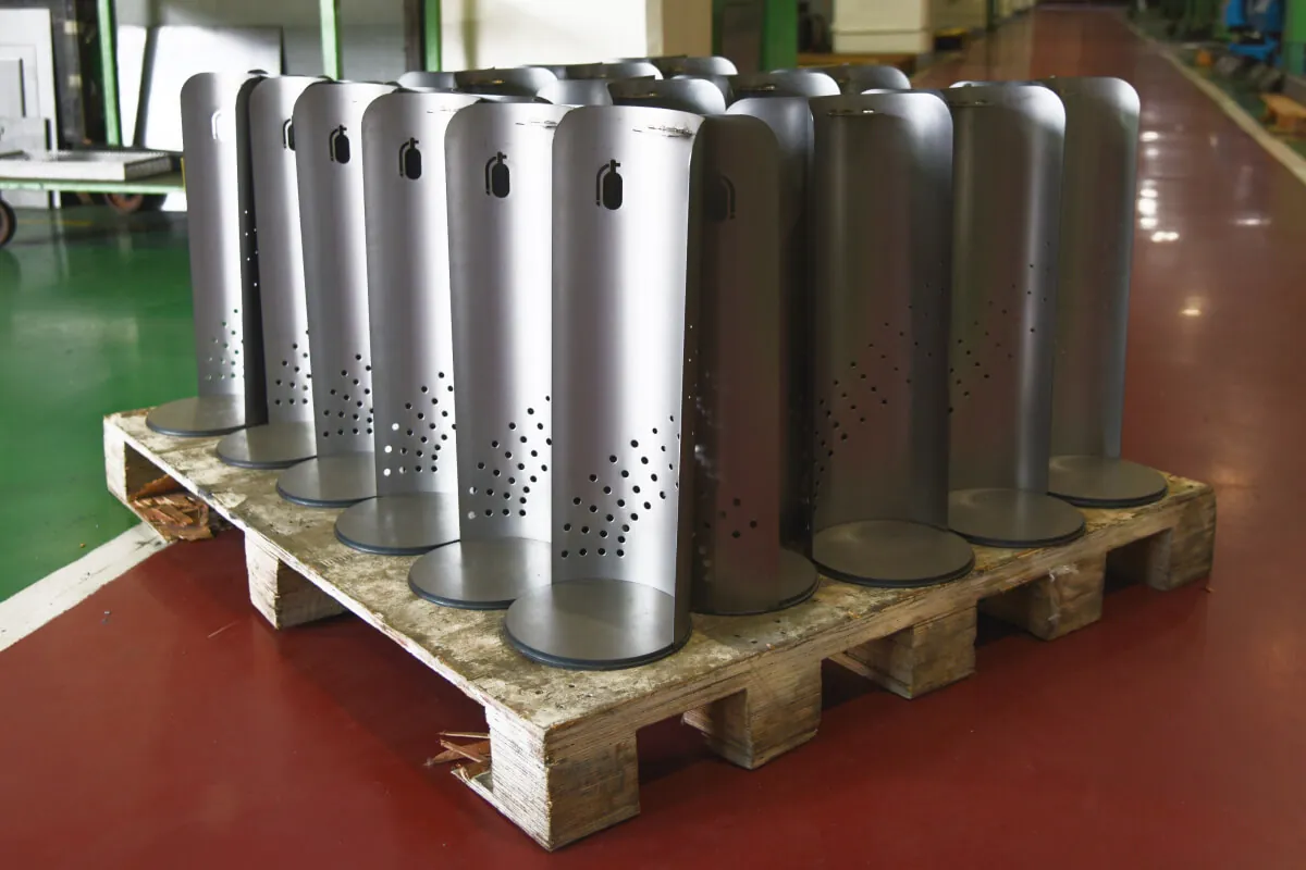 Sheet Metal Fabrication Fire Extinguisher Stand | Taiwa
